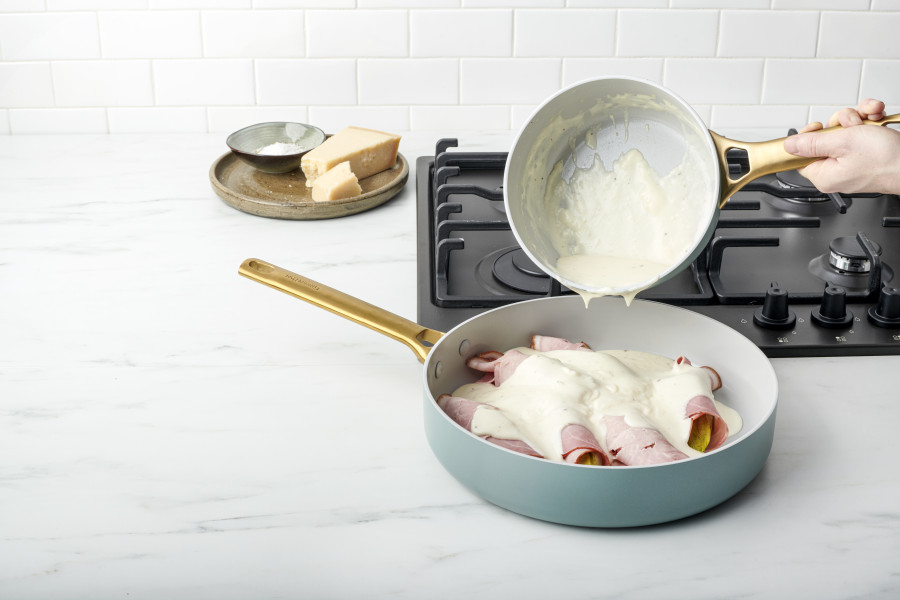 Padova Smokey Blue PFAS Free Covered Sauté Pan 28cm/3.6L