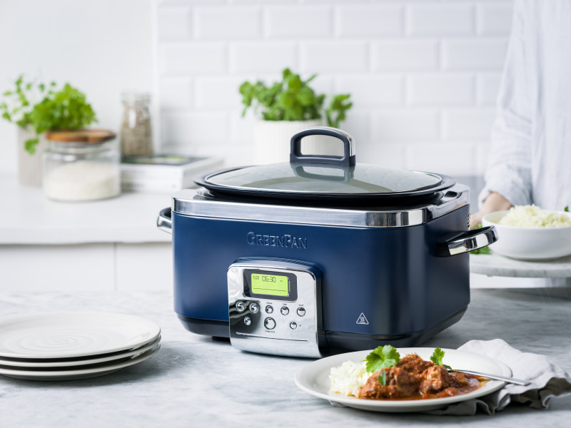 Slow Cooker 6L PFAS Free - Oxford Blue