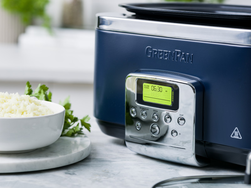 Slow Cooker 6L PFAS Free - Oxford Blue