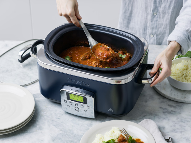 Slow Cooker 6L PFAS Free - Oxford Blue
