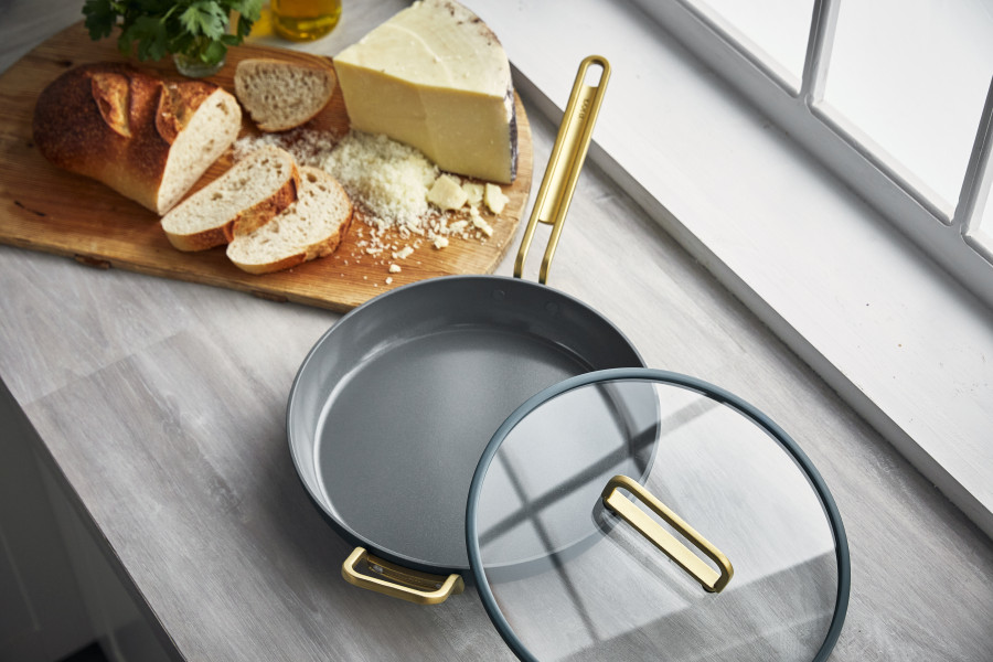 Ceramic Non-Stick 30cm Frypan with Lid | Venetian Teal