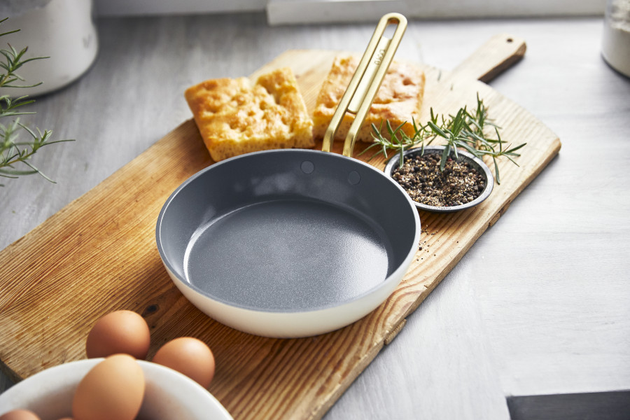 Ceramic Non-Stick 20cm Frypan | Carrara White