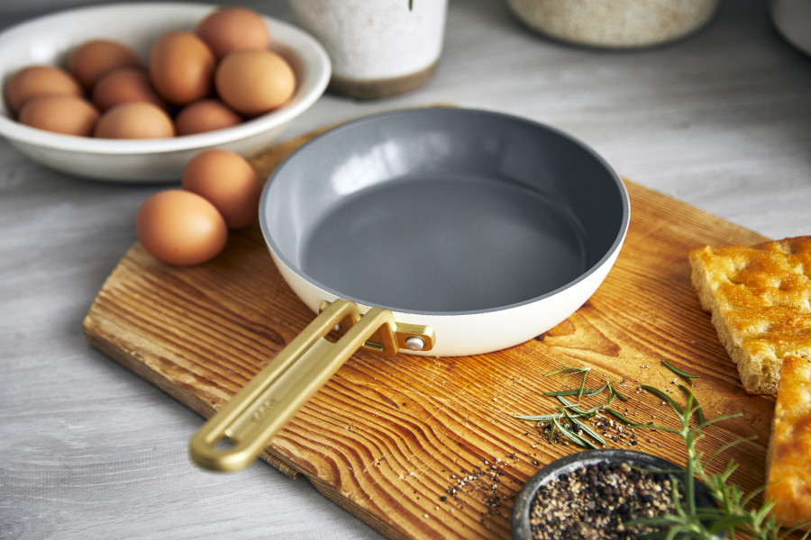 Ceramic Non-Stick 20cm Frypan | Carrara White