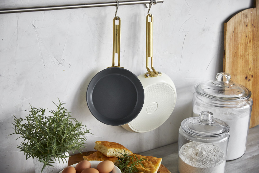 Ceramic Non-stick 20cm and 26cm Frypan Set | Carrara White