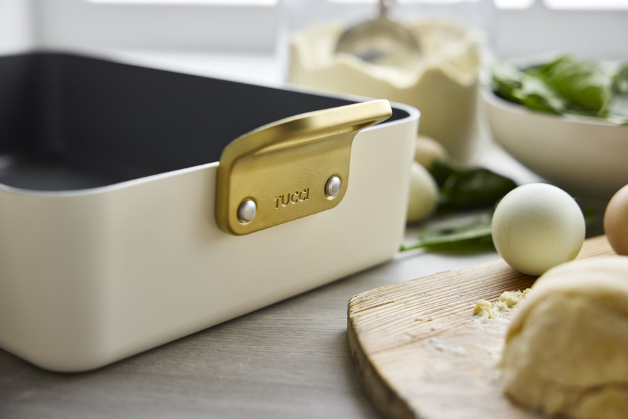 Ceramic Non-Stick Roasting Pan | Carrara White