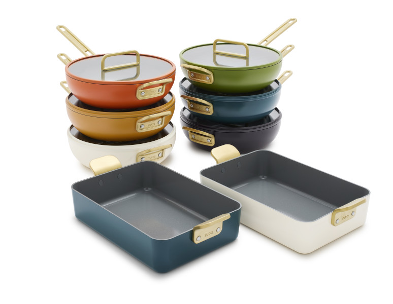 Ceramic Non-Stick Roasting Pan | Carrara White