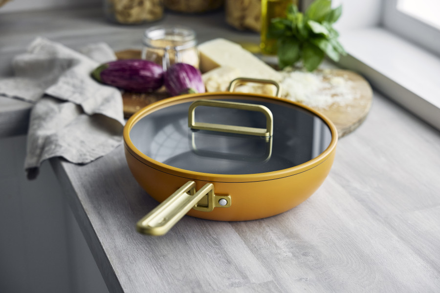 Ceramic Non-Stick 29cm Junior Stanley Pan | Roma Gold