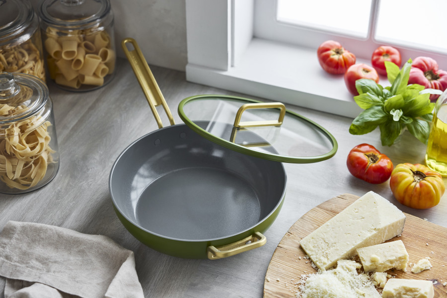 Ceramic Non-Stick 29cm Junior Stanley Pan | Tuscan Olive