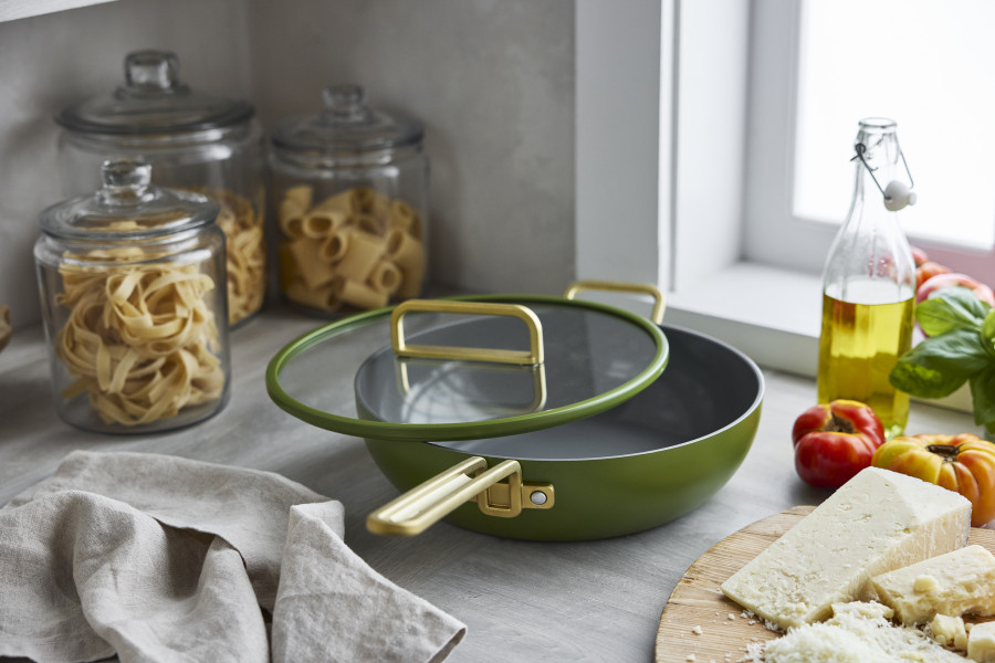 Ceramic Non-Stick 29cm Junior Stanley Pan | Tuscan Olive