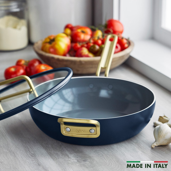 Ceramic Non-Stick 29cm Junior Stanley Pan | Oxford Blue