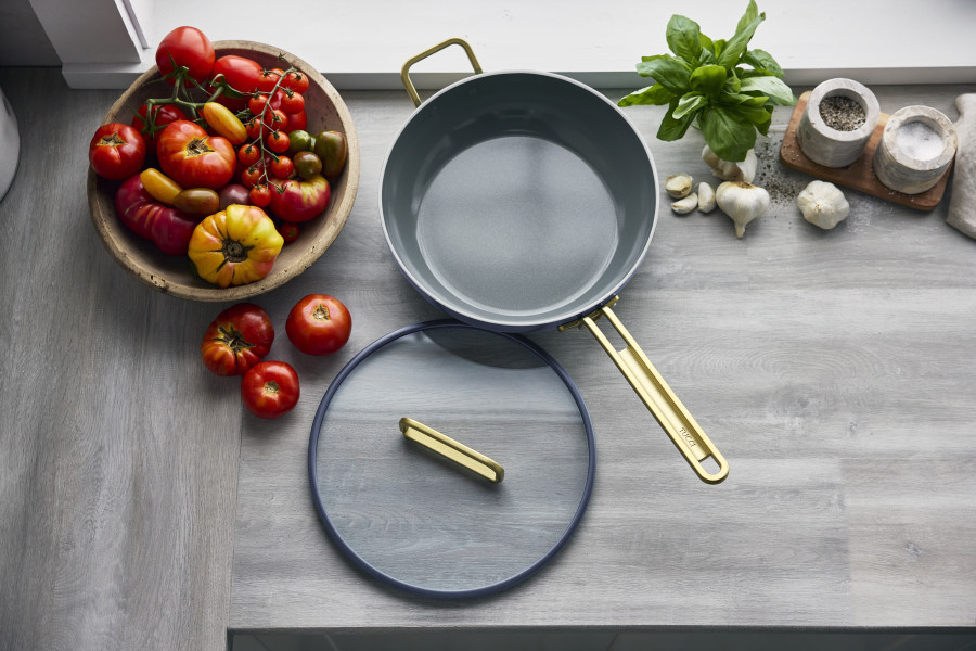 Ceramic Non-Stick 29cm Junior Stanley Pan | Oxford Blue