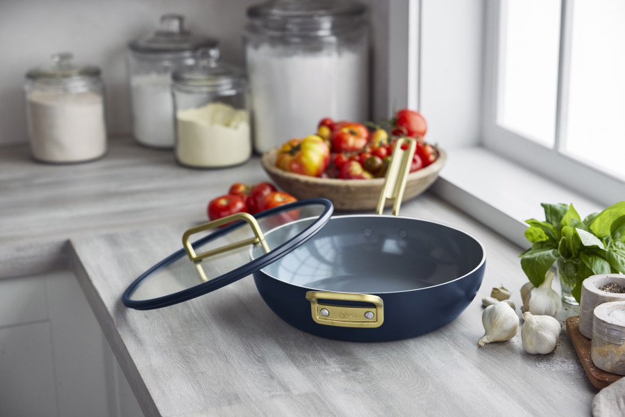 Ceramic Non-Stick 29cm Junior Stanley Pan | Oxford Blue