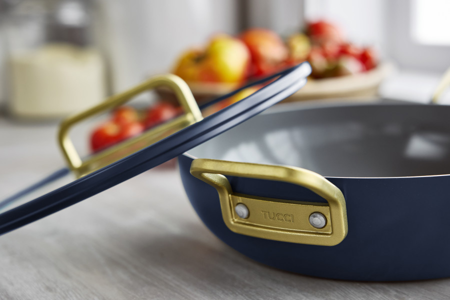 Ceramic Non-Stick 29cm Junior Stanley Pan | Oxford Blue