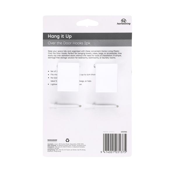 Overdoor Hooks - Pack of 2