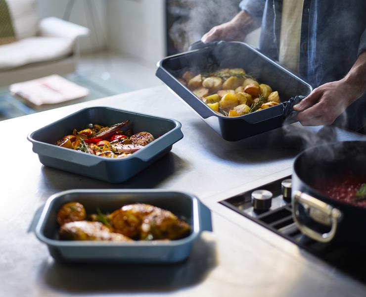 Nest Oven Set of 3 Roasting Trays