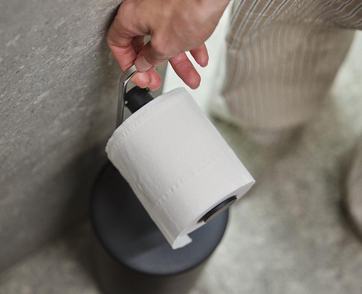 Roll Storage with Holder - Black