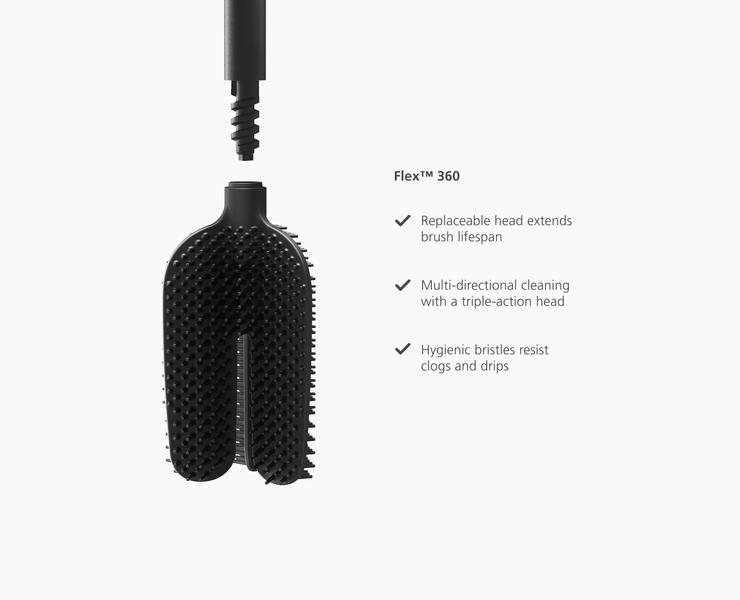 Flex 360 Lite Toilet Brush - Black
