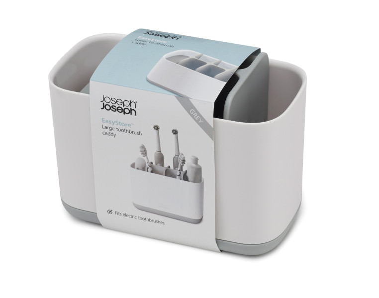 Easystore Toothbrush Caddy Large - Grey