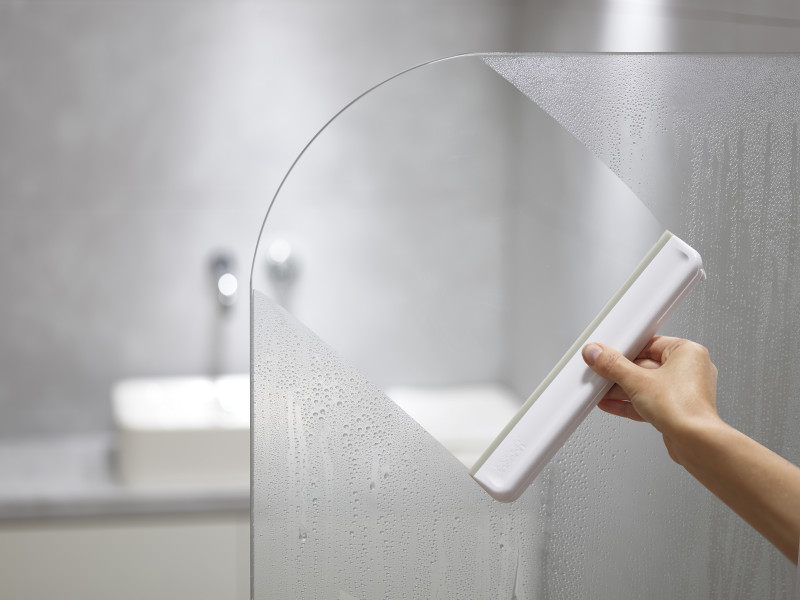 EasyStore Compact Shower Squeegee - Grey/White