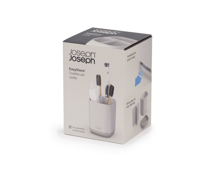 EasyStore Toothbrush Caddy - Ecru