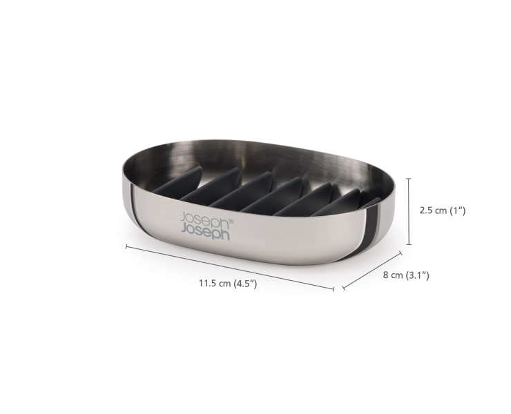 EasyStore Luxe Soap Dish - Stainless Steel