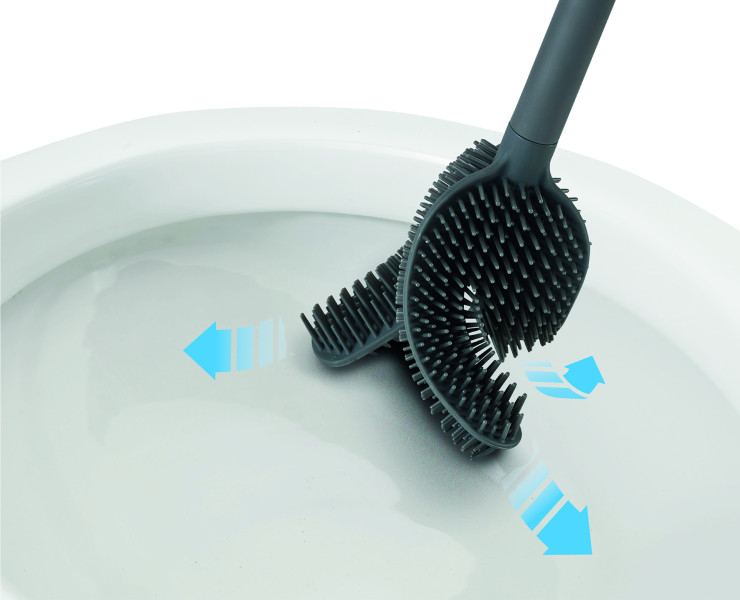 Flex 360 Luxe Toilet Brush - Stainless Steel