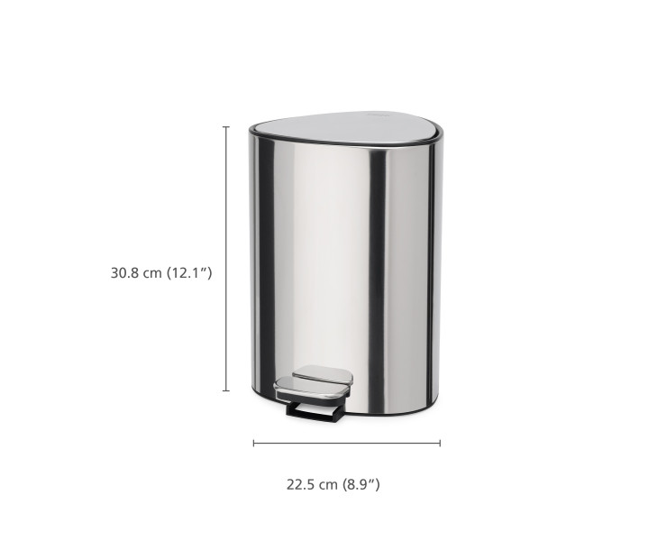 Luxe 5L Pedal Bin Stainless Steel