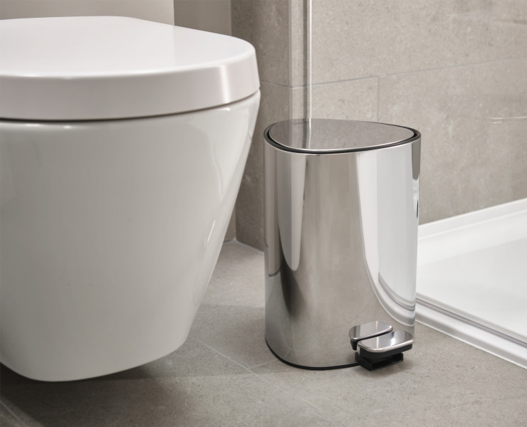 Luxe 5L Pedal Bin Stainless Steel