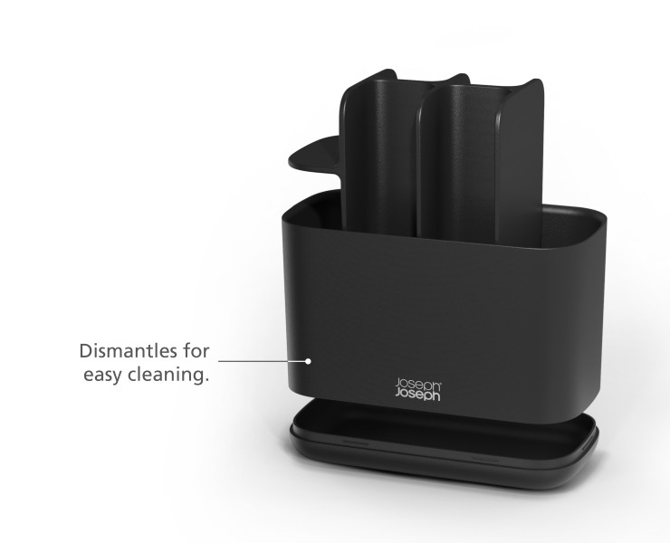 Easystore Large Toothbrush Caddy - Black