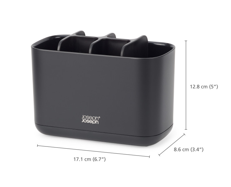 Easystore Large Toothbrush Caddy - Black