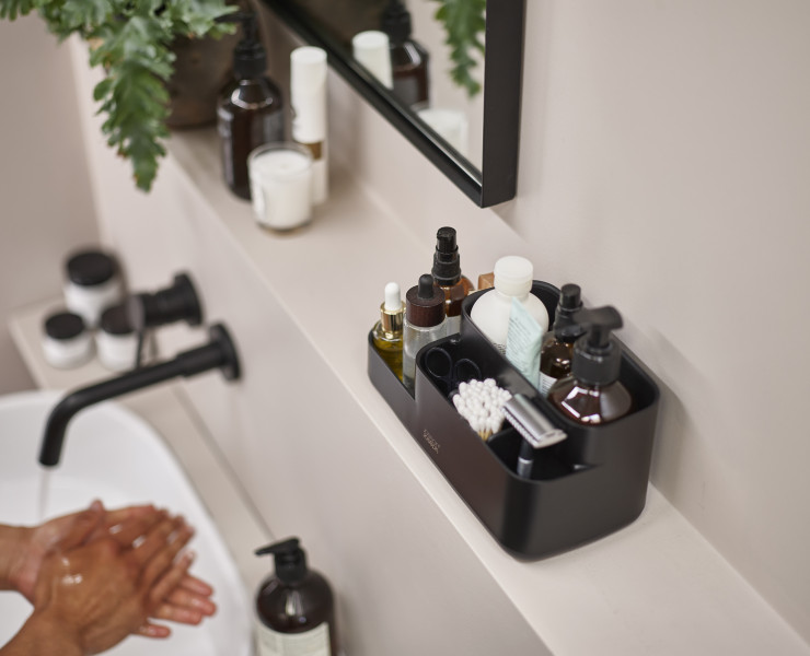 Easystore Bathroom Caddy - Black