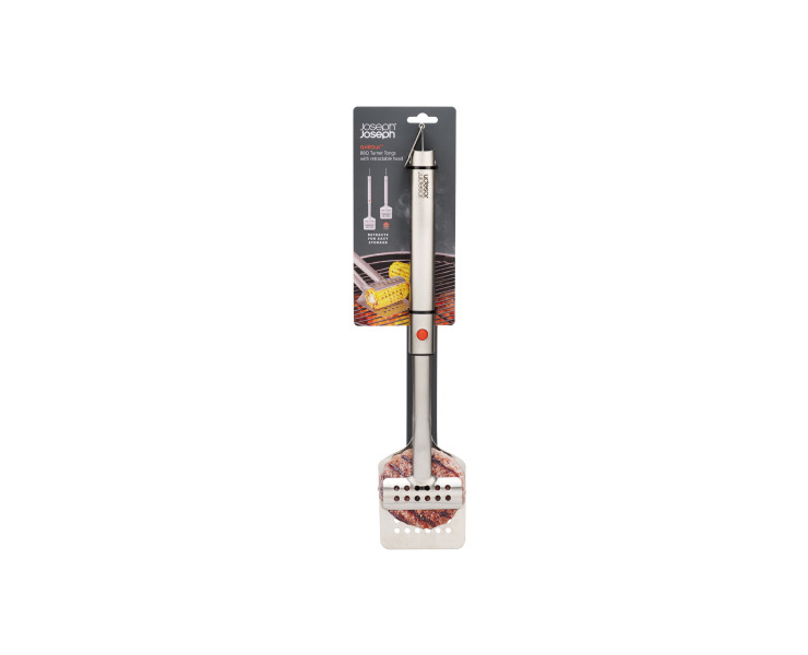 GrillOut BBQ Turner Tongs with retractable head