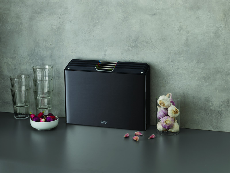 Folio Steel 4-piece chopping board set – Carbon Black