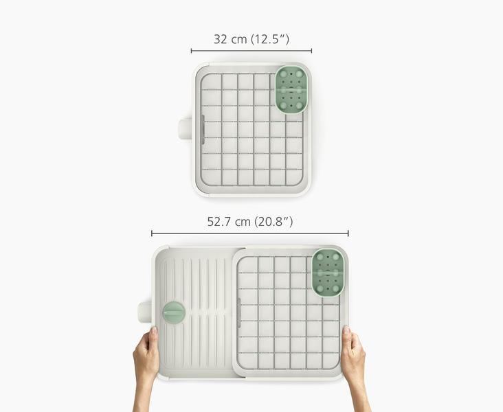 Extend Dish Rack (Light Stone/Sage)