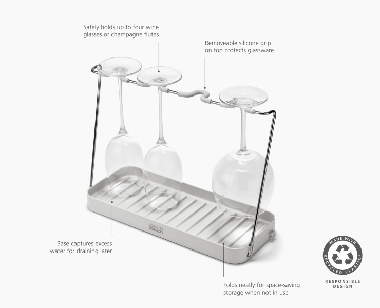 DrySmart Wine Glass Drying Rack