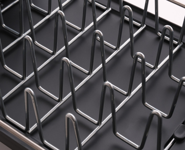 Extend™ Slim Steel Dish Rack (Grey)