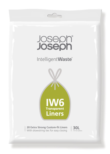 IW6 30L Clear Liners 20 Pack