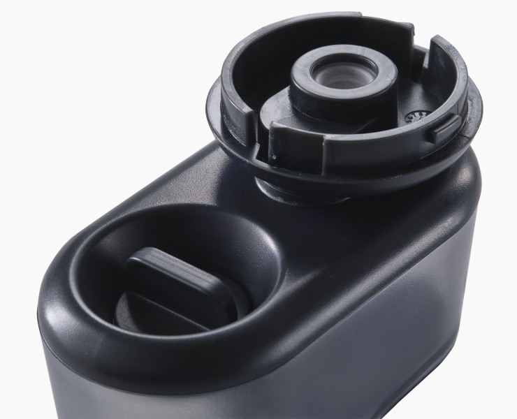 SinkTech Soap-dispensing palm brush with stainless-steel  storage stand