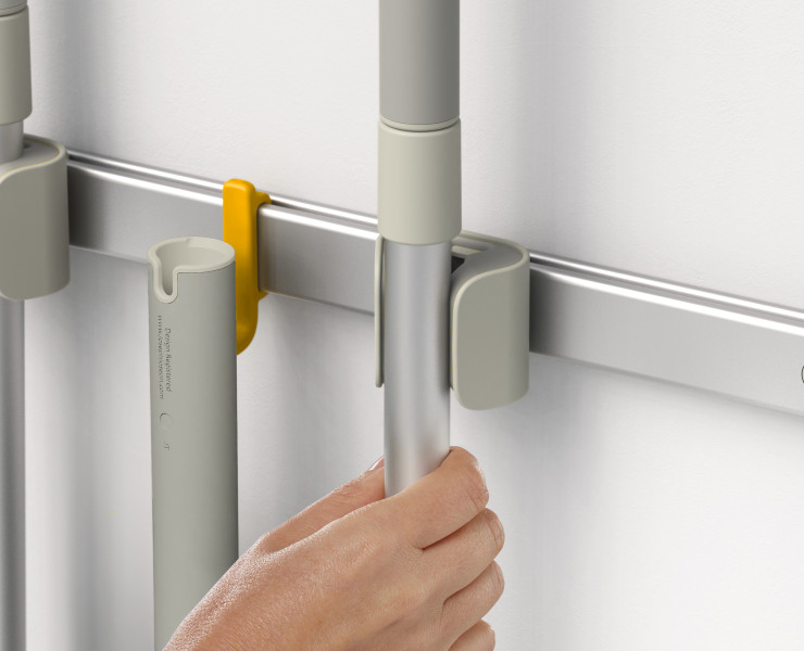 CleanTech cleaning tool storage rail