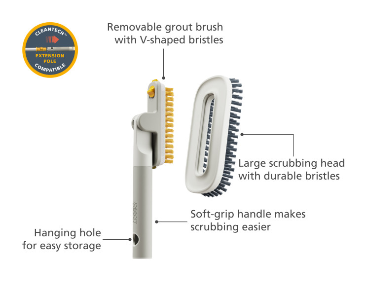 CleanTech 2-in-1 tile scrubber