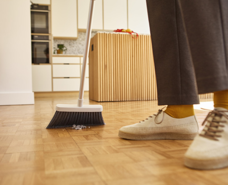 CleanTech Wall-Mounted Broom