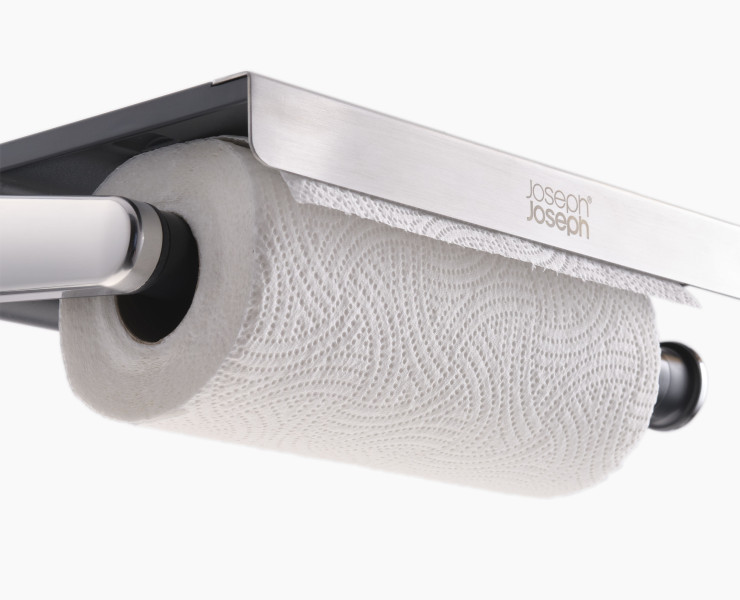 RollGrip Under-shelf easy-tear kitchen roll holder