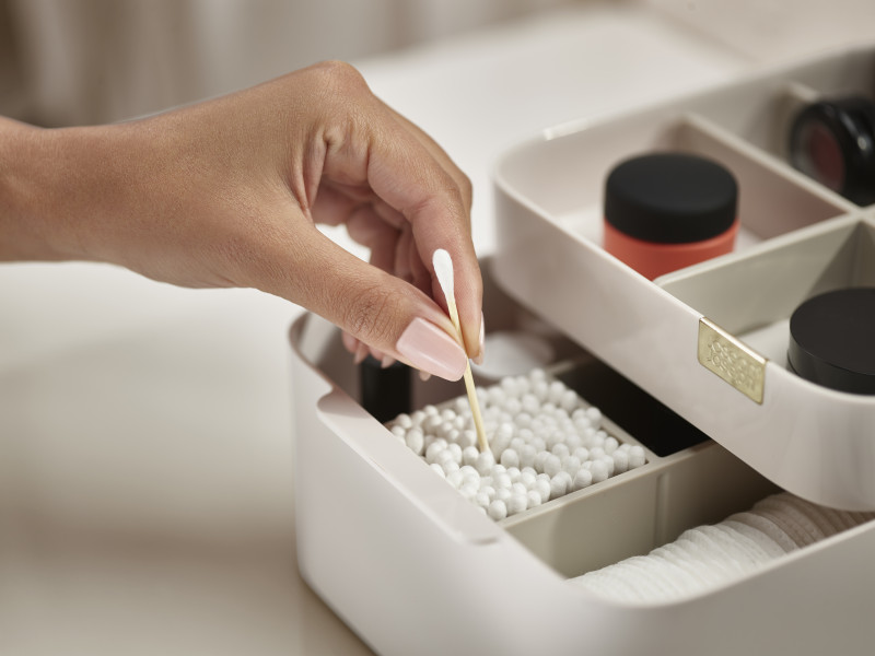 Viva Cosmetic Organiser with Drawer - Shell