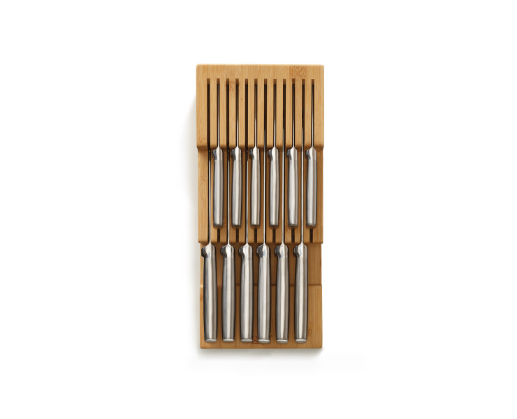 Drawerstore Bamboo 2-Tier Knife Organiser