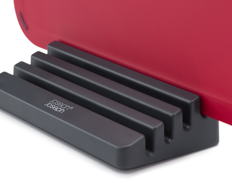 4-piece Chopping Board Set with Storage Stand