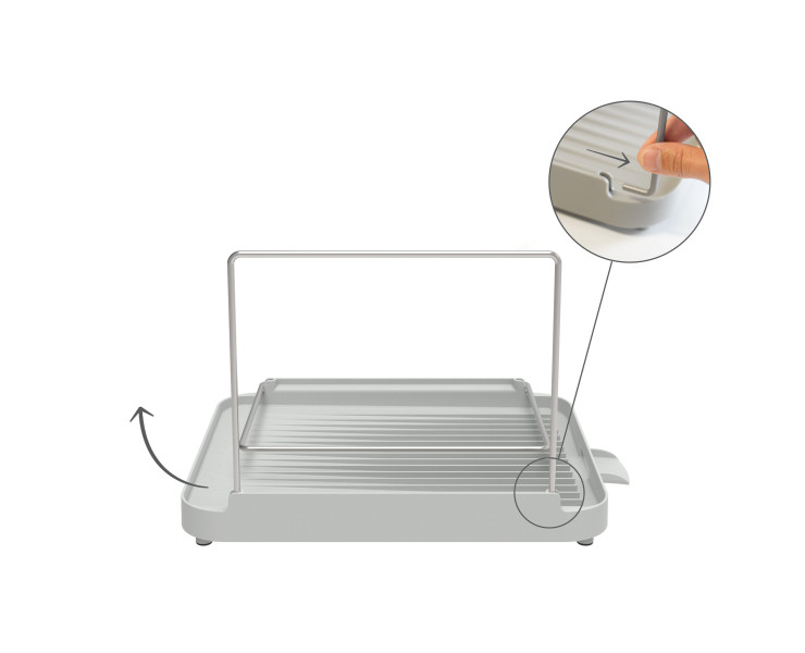 2-tier Dish Rack - Grey