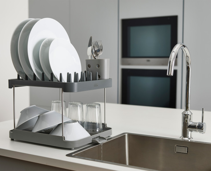 2-tier Dish Rack - Grey