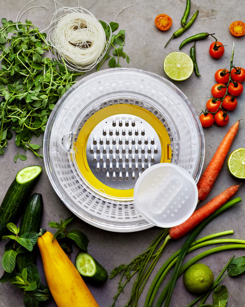 Multi-Prep 4-Piece Salad Preparation Set - Multicolour