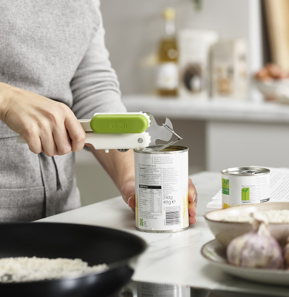 Pivot 3-in-1 Can Opener - White/Green