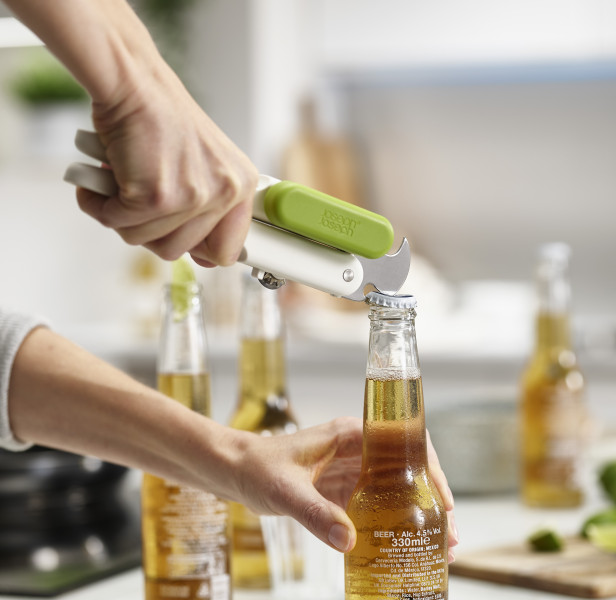 Pivot 3-in-1 Can Opener - White/Green